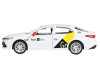 Машина "АВТОПАНОРАМА" Яндекс GO Toyota Camry, 1/43, белый, инерция, откр. двери, 17,5*12,5*6,5 см