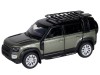 Машина "АВТОПАНОРАМА" Land Rover Defender 110, 1/32, зеленый, свет, звук, в/к 17,5*13,5*9 см