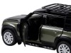 Машина "АВТОПАНОРАМА" Land Rover Defender 110, 1/32, зеленый, свет, звук, в/к 17,5*13,5*9 см