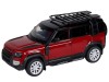 Машина "АВТОПАНОРАМА" Land Rover Defender 110, 1/32, красный, свет, звук, в/к 17,5*13,5*9 см