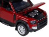 Машина "АВТОПАНОРАМА" Land Rover Defender 110, 1/32, красный, свет, звук, в/к 17,5*13,5*9 см