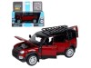 Машина "АВТОПАНОРАМА" Land Rover Defender 110, 1/32, красный, свет, звук, в/к 17,5*13,5*9 см