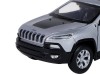 Машина "АВТОПАНОРАМА" Jeep  Cherokee, 1/32, серебряный, инерция, свет, звук, в/к 17,5*13,5*9 см