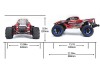 Радиоуправляемый монстр Remo Hobby Dinosaurs Master Brushless (синий) 4WD 2.4G 1/8 RTR
