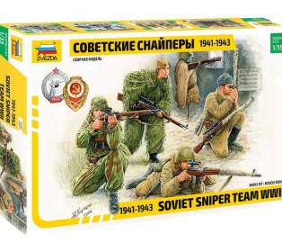 Сборная модель ZVEZDA Советские снайперы 1941-1943, 1/35