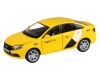 Машина "АВТОПАНОРАМА" Яндекс.Такси  LADA VESTA, желтый, 1/24, в/к 24,5*12,5*10,5 см
