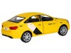 Машина "АВТОПАНОРАМА" Яндекс.Такси  LADA VESTA, желтый, 1/24, в/к 24,5*12,5*10,5 см