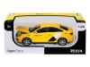 Машина "АВТОПАНОРАМА" Яндекс.Такси  LADA VESTA, желтый, 1/24, в/к 24,5*12,5*10,5 см