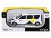 Машина "АВТОПАНОРАМА" Яндекс.Такси LADA LARGUS, белый, 1/24, свет, звук, в/к 24,5*12,5*10,5 см