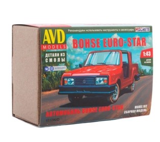 Сборная модель AVD Автомобиль Bohse Euro-Star2, 1/43