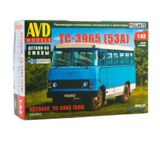 Сборная модель AVD Автобус ТС-3965 (53А), 1/43