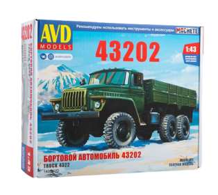 Сборная модель AVD Автомобиль 43202 бортовой, 1/43