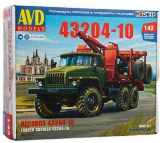 Сборная модель AVD Лесовоз с прицепом-роспуском 43204-10, 1/43