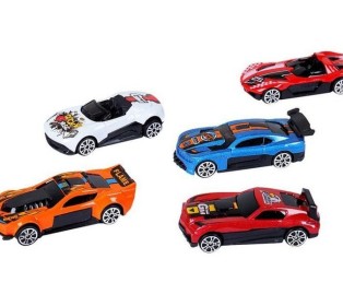 Набор металлических машинок AUTODRIVE Гоночные машины 5шт. в/к 29*9,5*4см.