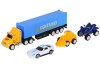 Набор AUTODRIVE «Транспорт» фрикционный, контейнеровоз 20см с транспортом 4-7см в/к 24*4,5*18