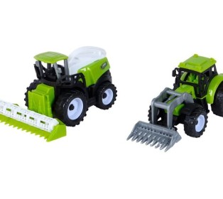 Комбайн AUTODRIVE с молотилкой и трактором инерционные, в/к 26*6,5*8,8 см