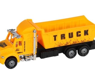 Машина AUTODRIVE Грузовик 17,5см инерционная, желтый, в/п 23,5*6,5*19,5см, ,