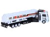 Машина AUTODRIVE Бензовоз фрикционный со светом и звуком, белый, в/к 35*6,5*12 см