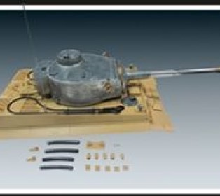 Опорные катки металл. с резиновыми бандажами и оси колёсные для TG Tiger ранняя версия