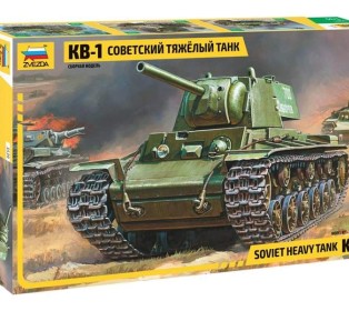 Сборная модель ZVEZDA Советский тяжелый танк КВ-1, 1/35