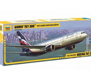 Сборная модель ZVEZDA Пассажирский авиалайнер Боинг 767-300, 1/144