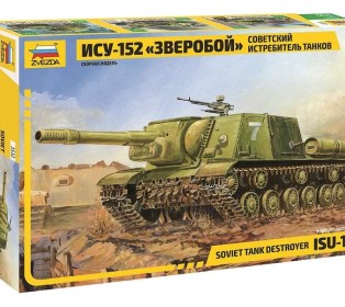 Сборная модель ZVEZDA Советский истребитель танков ИСУ-152 "Зверобой", 1/35