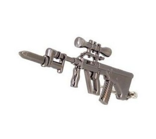 Брелок-сувенир автоматы из металла серии "Cross Fire" М16, FAMAS