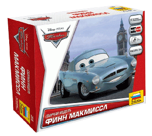 Сборная модель ZVEZDA "Тачки" Финн Макмиссл, 1/43