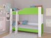 Кровать двухъярусная АСТРА 2 Белый/Салатовый без ящика