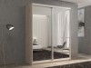 Шкаф-купе 2-х дверный Кааппи 1 Дуб Кастелло Серый 160х60х230 см
