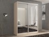 Шкаф-купе 2-х дверный Кааппи 1 Дуб молочный 140х60х230 см