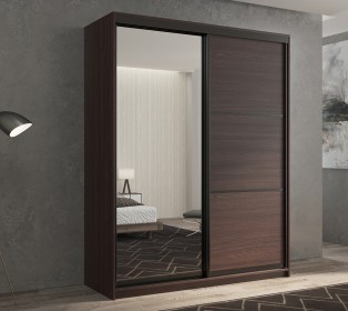 Шкаф-купе 2-х дверный Кааппи 2 Венге 160х45х230 см