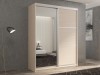 Шкаф-купе 2-х дверный Кааппи 2 Дуб молочный 160х45х230 см