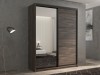 Шкаф-купе 2-х дверный Кааппи 2 Орех Тьеполло 160х45х230 см