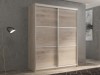 Шкаф-купе 2-х дверный Кааппи 4 Дуб Кастелло Серый 140х60х230 см