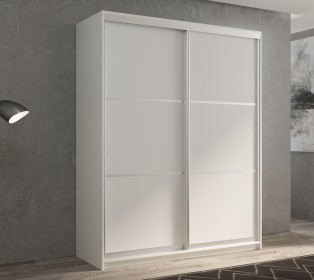 Шкаф-купе 2-х дверный Кааппи 4 Белый Бриллиант 160х60х230 см