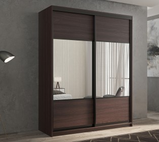 Шкаф-купе 2-х дверный Кааппи 6 Венге 160х45х230 см