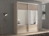 Шкаф-купе 2-х дверный Кааппи 6 Дуб Кастелло Серый 120х45х230 см
