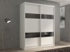 Шкаф-купе 2-х дверный Кааппи 7 Белый Бриллиант 160х45х230 см