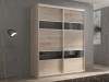 Шкаф-купе 2-х дверный Кааппи 7 Дуб Кастелло Серый 120х60х230 см