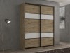 Шкаф-купе 2-х дверный Кааппи 8 Дуб Эвок Прибрежный 140х60х230 см