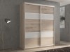 Шкаф-купе 2-х дверный Кааппи 8 Дуб Кастелло Серый 120х60х230 см