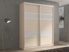Шкаф-купе 2-х дверный Кааппи 8 Дуб молочный 120х45х230 см