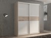 Шкаф-купе 2-х дверный Кааппи 11 Дуб Кастелло Серый 160х60х230 см