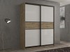 Шкаф-купе 2-х дверный Кааппи 11 Дуб Эвок Прибрежный 160х60х230 см