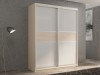 Шкаф-купе 2-х дверный Кааппи 11 Дуб молочный 160х45х230 см