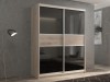 Шкаф-купе 2-х дверный Кааппи 12 Дуб Кастелло Серый 140х45х230 см