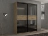 Шкаф-купе 2-х дверный Кааппи 12 Дуб Эвок Прибрежный 120х60х230 см