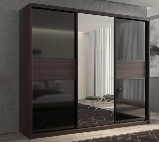 Шкаф-купе 3-х дверный Кааппи 9 Венге 210х45х230 см