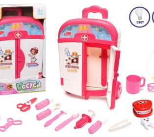 Игровой набор "Юный стоматолог",  на батарейках, свет/звук,  в коробке